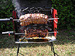 Rollbraten am Spieß