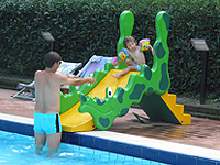 Fiona on her slide