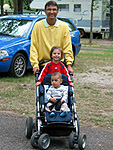 Fiona, Matthias und Papa