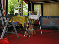 Playing in our restaurant
